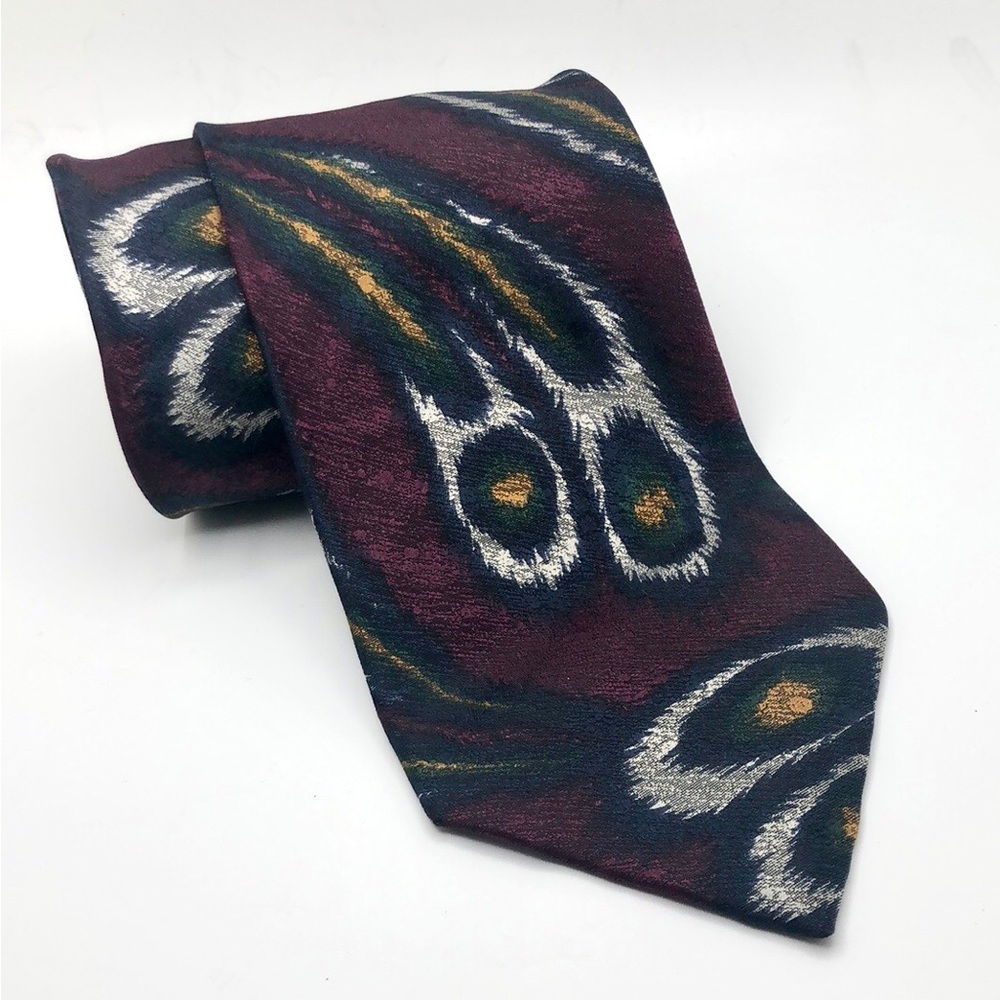 VTG Daniel Craig Italian 100% Silk Burgundy Tie